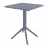 Lucy Outdoor Bistro Table - Dark Grey - Angled