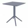 Lucy Outdoor Bistro Table - Dark Grey - Angled - Lucy Outdoor Bistro Table - Dark Grey - Angled