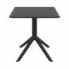 Lucy Outdoor Bistro Table - Black - Front - Lucy Outdoor Bistro Table - Black - Front