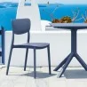 Lucy Outdoor Bistro Set 3 Piece with 27 inch Table Top Dark Gray - Lifestyle Close-up - Lucy Outdoor Bistro Set 3 Piece with 27 inch Table Top Dark Gray - Lifestyle Close-up