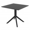 Lucy Outdoor Bistro Table - Black - Angled