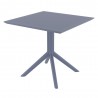 Lucy Outdoor Bistro Table - Dark Grey - Angled