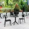 Compamia Lucy Bistro Set 3 Piece with 24 inch Table Top in Black - Lifestyle - Compamia Lucy Bistro Set 3 Piece with 24 inch Table Top in Black - Lifestyle