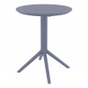 Compamia Lucy Bistro 24 inch Table Top in Dark Gray