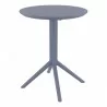 Compamia Lucy Bistro 24 inch Table Top in Dark Gray - Compamia Lucy Bistro 24 inch Table Top in Dark Gray