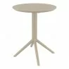 Compamia Lucy Bistro 24 inch Table Top in Taupe - Compamia Lucy Bistro 24 inch Table Top in Taupe