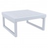 Compamia Mykonos Square Coffee Table In Silver - Angled View