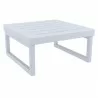 Compamia Mykonos Square Coffee Table In Silver - Angled View - Compamia Mykonos Square Coffee Table In Silver - Angled View