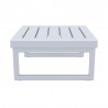 Compamia Mykonos Square Coffee Table In Silver - Side