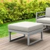 Compamia Mykonos Ottoman Silver with Sunbrella Natural Cushion - Lifestyle 2 - Compamia Mykonos Ottoman Silver with Sunbrella Natural Cushion - Lifestyle 2