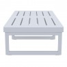 Compamia Mykonos Rectangle Lounge Table Silver - Side