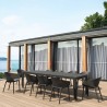 Compamia Sky Pro Stacking Dining Chair in Black - Lifestyle 2