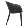 Compamia Sky Pro Stacking Dining Chair in Black - Side - Compamia Sky Pro Stacking Dining Chair in Black - Side