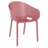 Compamia Sky Pro Stacking Dining Chair in Marsala - Angled
