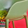 Compamia Sky Pro Stacking Dining Chair in Olive Green - Lifestyle 3