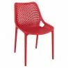 Air Mix Square Dining Chair - Red - Air Mix Square Dining Chair - Red
