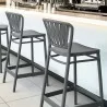 Compamia Portofino Counter Stool Dark Gray - Compamia Portofino Counter Stool Dark Gray