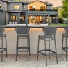 Compamia Portofino Bar Stool Dark Gray
