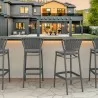 Compamia Portofino Bar Stool Dark Gray - Compamia Portofino Bar Stool Dark Gray