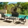 Compamia Pacific Club Arm Chair Black Frame Black Sling - Lifesytle 7 - Compamia Pacific Club Arm Chair Black Frame Black Sling - Lifesytle 7
