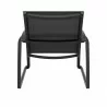 Compamia Pacific Club Arm Chair Black Frame Black Sling - Back View - Compamia Pacific Club Arm Chair Black Frame Black Sling - Back View