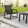 Compamia Pacific Club Arm Chair Black Frame Black Sling - Lifestyle 6 - Compamia Pacific Club Arm Chair Black Frame Black Sling - Lifestyle 6