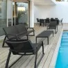 Compamia Pacific Club Arm Chair Black Frame Black Sling - Lifestyle 3 - Compamia Pacific Club Arm Chair Black Frame Black Sling - Lifestyle 3