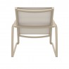 Compamia Pacific Club Arm Chair Taupe Frame Taupe Sling - Back