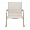 Compamia Pacific Club Arm Chair Taupe Frame Taupe Sling - Front