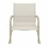 Compamia Pacific Club Arm Chair Taupe Frame Taupe Sling - Front - Compamia Pacific Club Arm Chair Taupe Frame Taupe Sling - Front