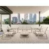 Compamia Pacific Club Arm Chair Taupe Frame Taupe Sling - Lifestyle  - Compamia Pacific Club Arm Chair Taupe Frame Taupe Sling - Lifestyle 