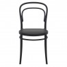 Marie Resin Outdoor Chair Black - Front