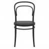 Marie Resin Outdoor Chair Black - Front