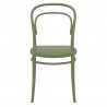 Marie Resin Outdoor Chair Olive Green - Front