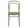 Marie Resin Outdoor Chair Olive Green - Front