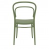 Marie Resin Outdoor Chair Olive Green - Back