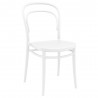 Marie Resin Outdoor Chair White - Angled