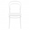Marie Resin Outdoor Chair White - Front