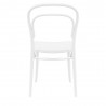 Marie Resin Outdoor Chair White - Back