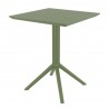 Compamia Marie Bistro Set 3 Piece Olive Green - Bistro Table Angled
