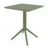 Compamia Marie Bistro Set 3 Piece Olive Green - Bistro Table Angled - Compamia Marie Bistro Set 3 Piece Olive Green - Bistro Table Angled