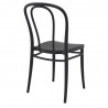 Victor Resin Outdoor Chair Black - Back Angle