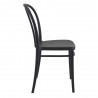 Victor Resin Outdoor Chair Black - Side Angle