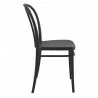 Victor Resin Outdoor Chair Black - Side Angle - Victor Resin Outdoor Chair Black - Side Angle