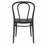 Victor Resin Outdoor Chair Black - Front - Victor Resin Outdoor Chair Black - Front