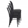 Victor Resin Outdoor Chair Black - Stacked