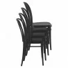 Victor Resin Outdoor Chair Black - Stacked - Victor Resin Outdoor Chair Black - Stacked