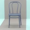 Victor Resin Outdoor Chair Dark Grey - Stacked - Victor Resin Outdoor Chair Dark Grey - Stacked