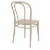 Victor Resin Outdoor Chair Taupe - Back Angle