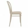 Victor Resin Outdoor Chair Taupe - Side Angle - Victor Resin Outdoor Chair Taupe - Side Angle